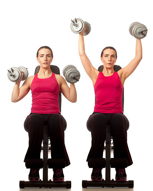 Shoulder Press with palms facing in