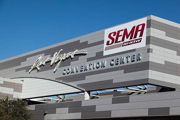 SEMA Show at the Las Vegas Convention Center stock photo