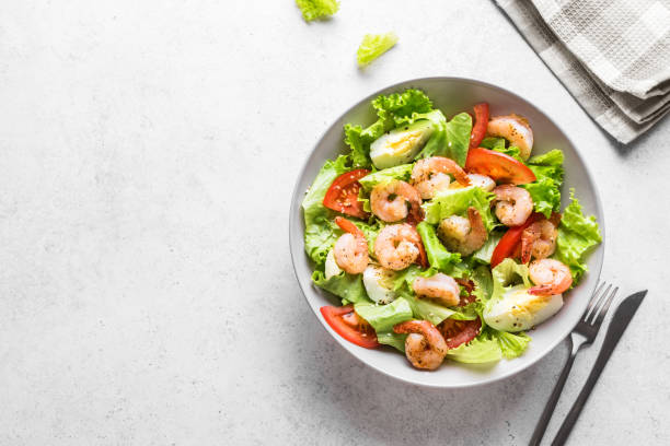 Shrimp Salad stock photo