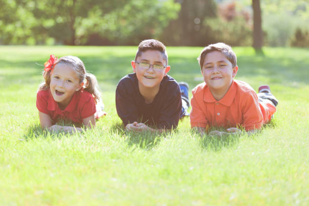 Sibling Children Late Summer Outdoor Family Fun Brothers and sister hispanic siblings Late Summer Outdoor Family Fun with children hot latino girl stock pictures, royalty-free photos & images