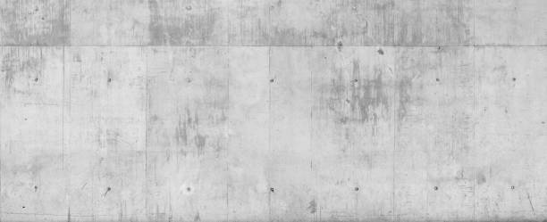 Sichtbetonwand Exposed concrete wall not plastered or veneered - Viewing surfaces - Design functions concrete wall stock pictures, royalty-free photos & images