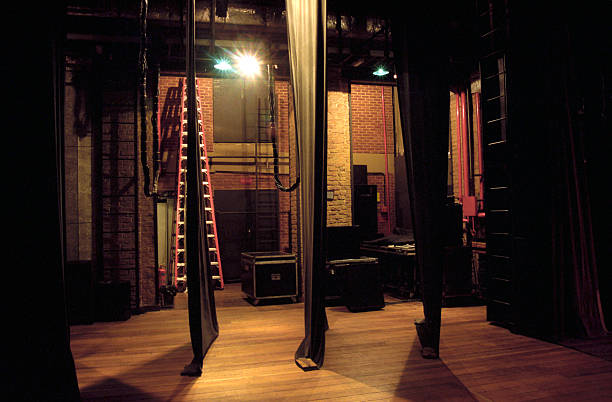 Side-scenes of a theatre stock photo
