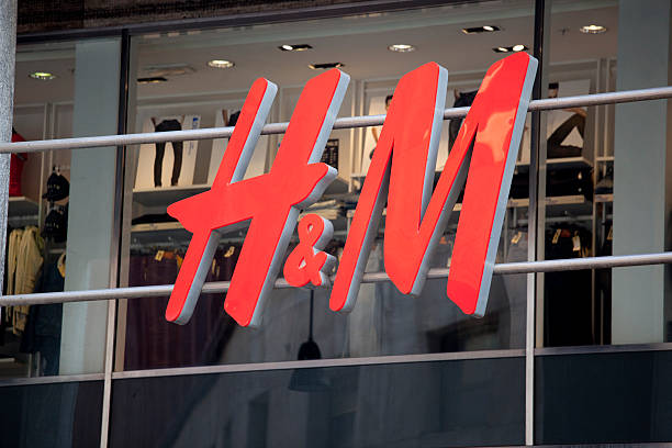 H&M sign stock photo