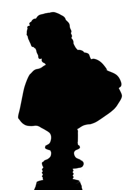 A Silhouetted Statue stock photo