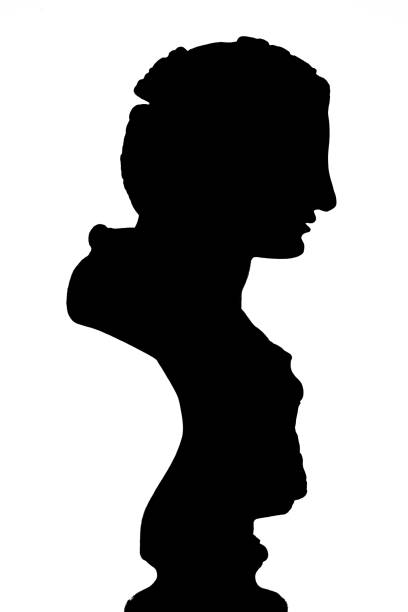 A Silhouetted Statue stock photo