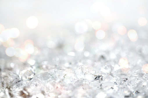 Silver glitter abstract light background