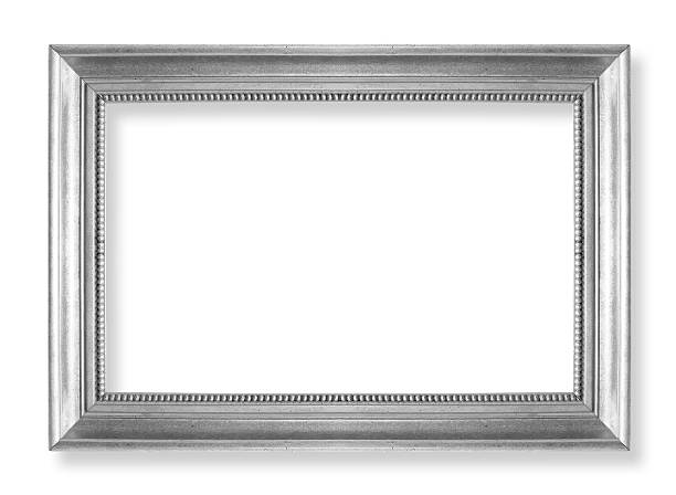 Silver picture frames. Isolated on white background silver picture frames. Isolated on white background mirror object photos stock pictures, royalty-free photos & images