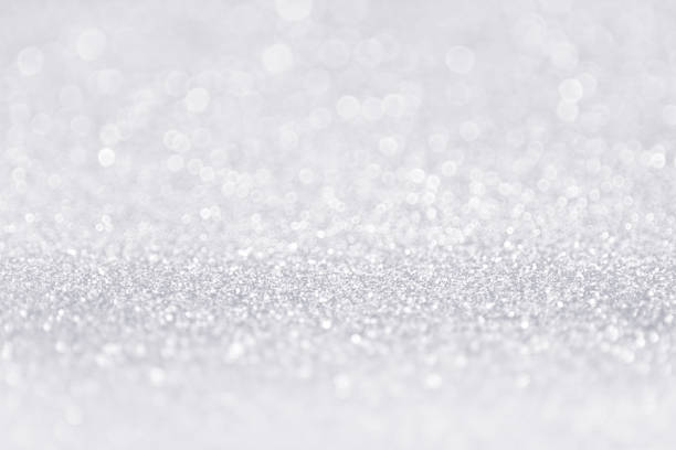 Silver White Glitter Sparkle Sequin Background stock photo