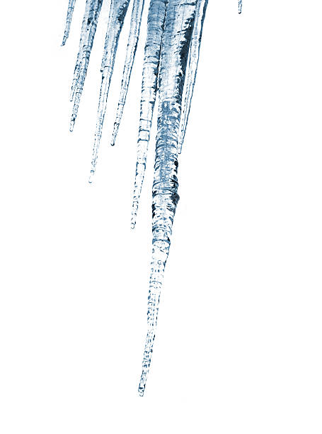 Simple icicles stock photo
