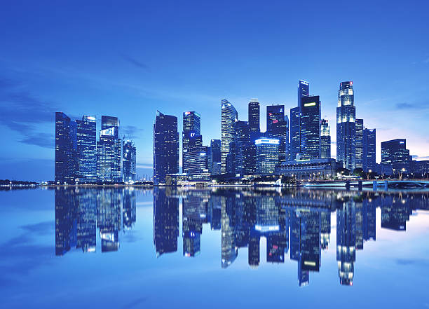 Singapore Financial District stock photo