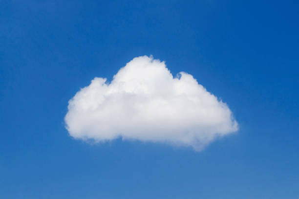 Single Cloud Single cloud with perfect shape on blue sky. cumulus cloud stock pictures, royalty-free photos & images
