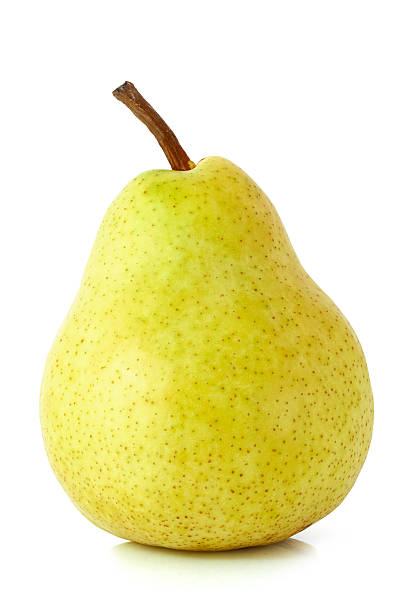 Single pear Single pear isolated on a white background with clipping path pear stock pictures, royalty-free photos & images