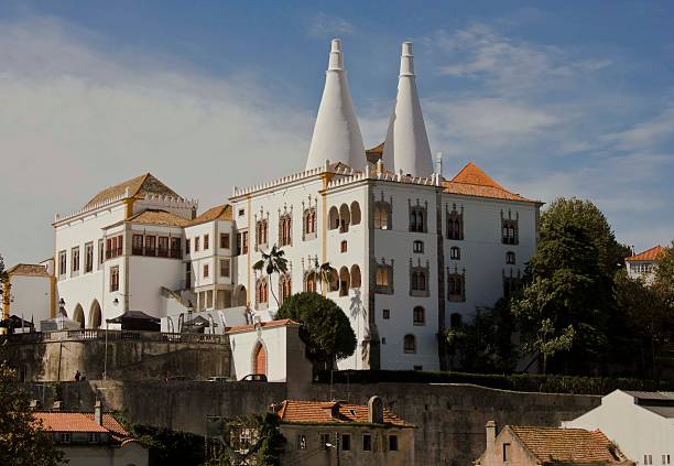 Sintra National Palace overview stock photo