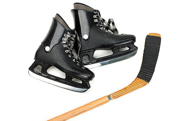 Skates and stick  hockey stick stock pictures, royalty-free photos & images