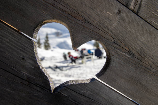 ski lover stock photo