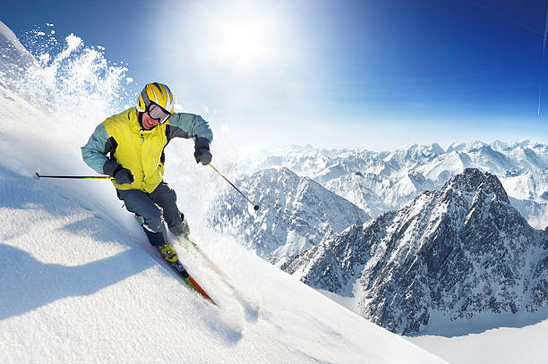 Skier See others: powder mountain stock pictures, royalty-free photos & images