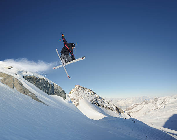 Skier stock photo