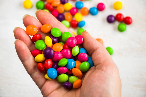 Skittles candy stock photo