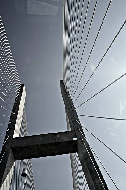 Sky Bridge at Noon stock photo