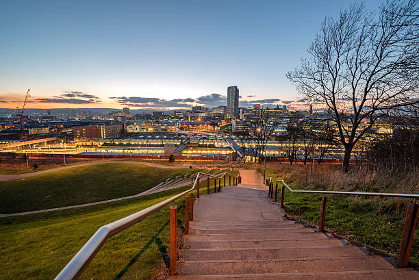 Skyline of Sheffield city centre, South Yorkshire, England UK sheffield stock pictures, royalty-free photos & images