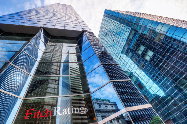 grattacielo di fitch ratings, manhattan, new york city - fitch ratings foto e immagini stock