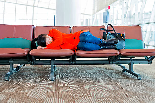 Image result for sleeping in airport