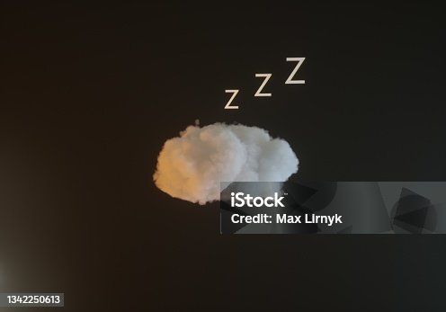 istock Sleeping cloud - stock photo 1342250613