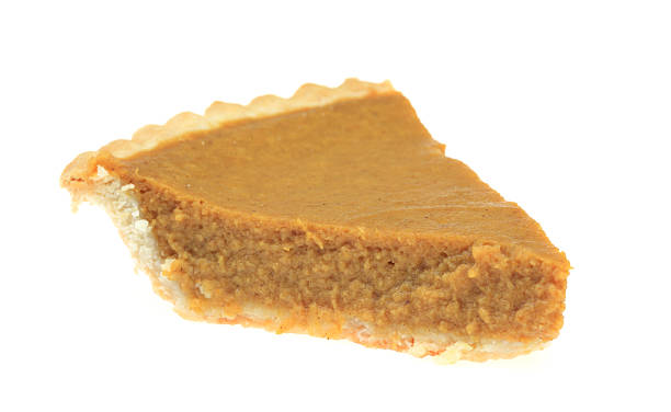 Slice of Pumpkin Pie stock photo
