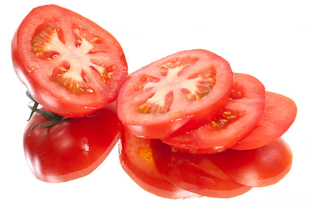 Sliced Fresh Tomatoes stock photo