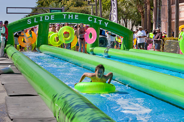 Best Big Water Slides Stock Photos, Pictures & Royalty-Free Images - iStock