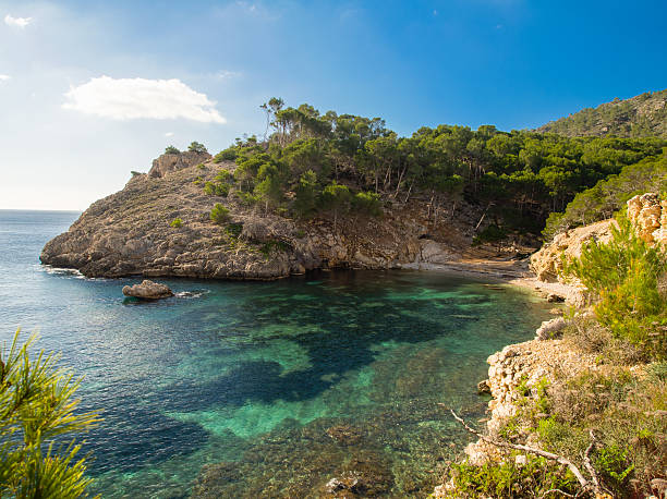 Small Beach in Mallorca stock photo
