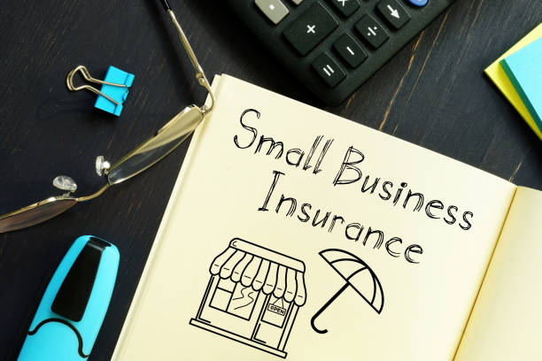 Small Business Insurance is shown on the business photo using the text stock photo