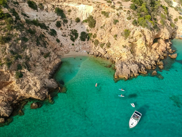 Cala Tarida Ibiza, travel photography, Mediterranean Sea, Beach print ...