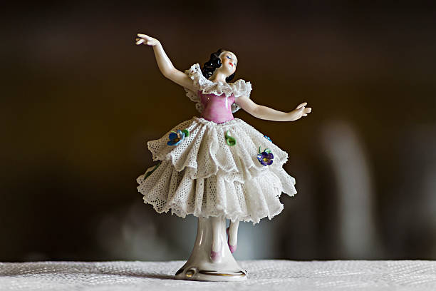 small ceramic statuette dancer small ceramic statuette dancer figurine stock pictures, royalty-free photos & images