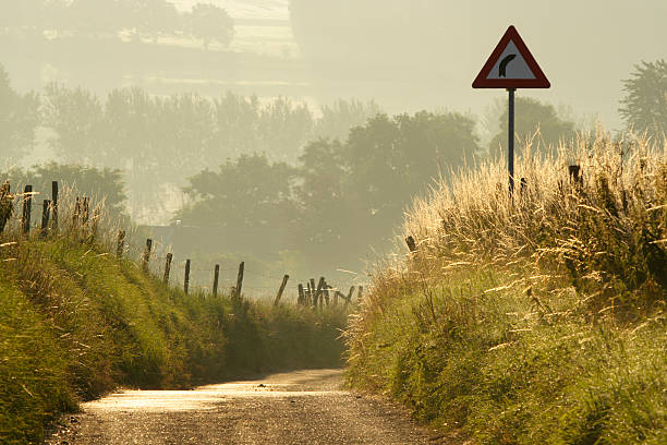 Small countryroad stock photo