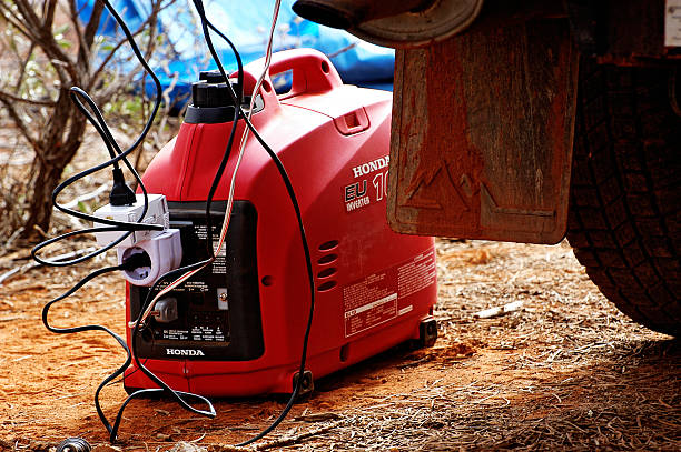 small generator is useful in the Australian stock photo