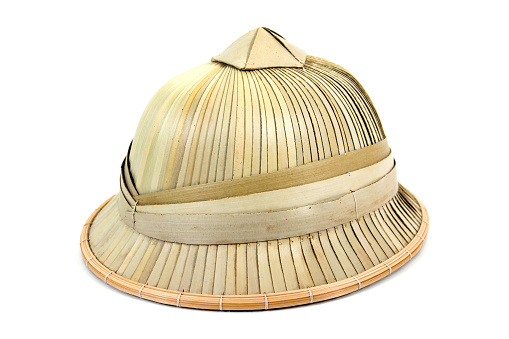 Small Palm Leaves Hat Isolated On White Backgrounddried Palm Leaf Hat ...