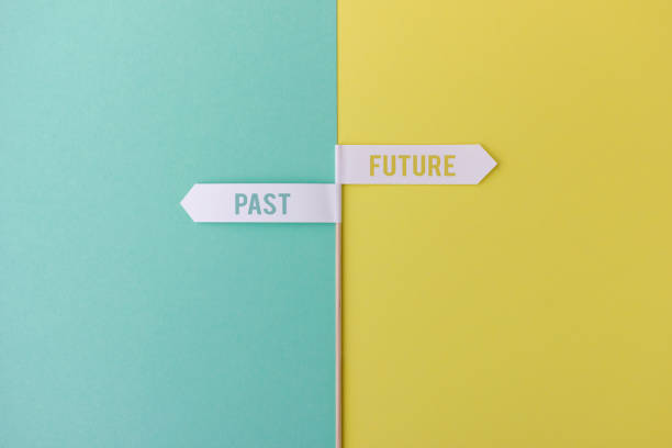 未来と過去を示すフラグの小さな記事 - begu ストックフォトと画像