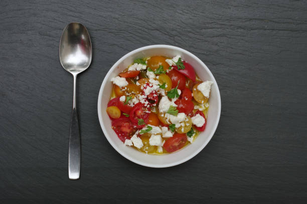 Small Tomato Salad stock photo