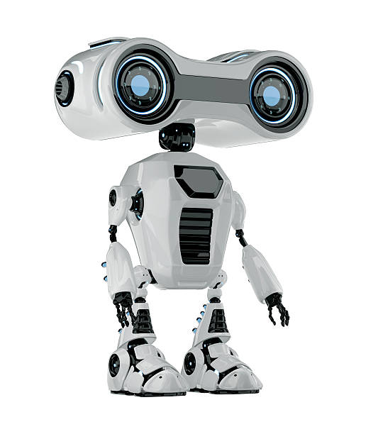 smart retro industrieroboter-spielzeug - robot stock-fotos und bilder