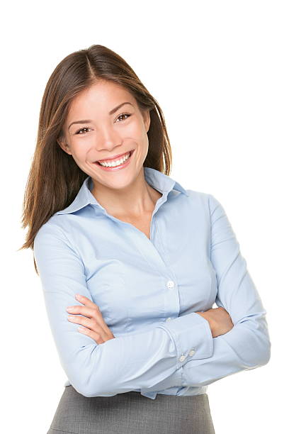 Smiling Asian Business Woman stock photo