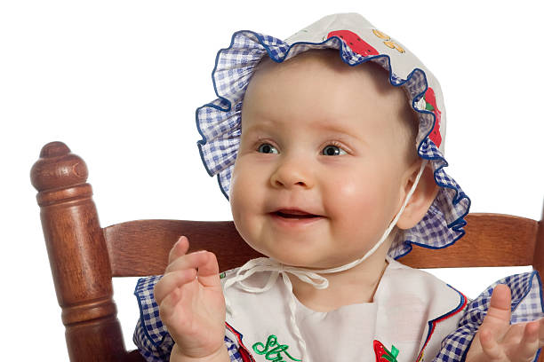 Smiling baby. stock photo