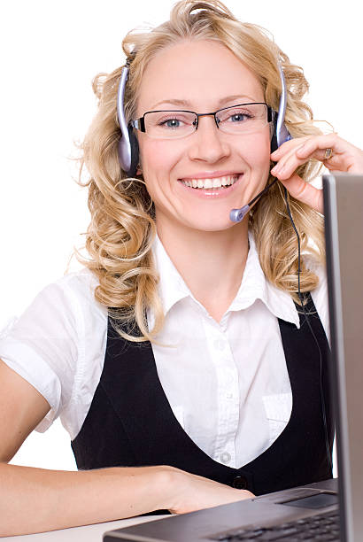 smiling business  woman stock photo