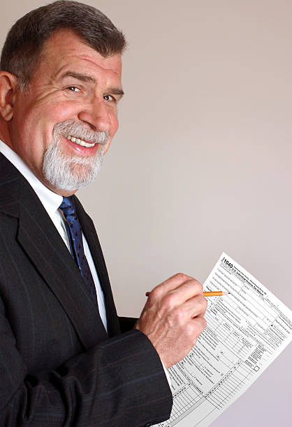 Smiling Tax Accountant stock photo
