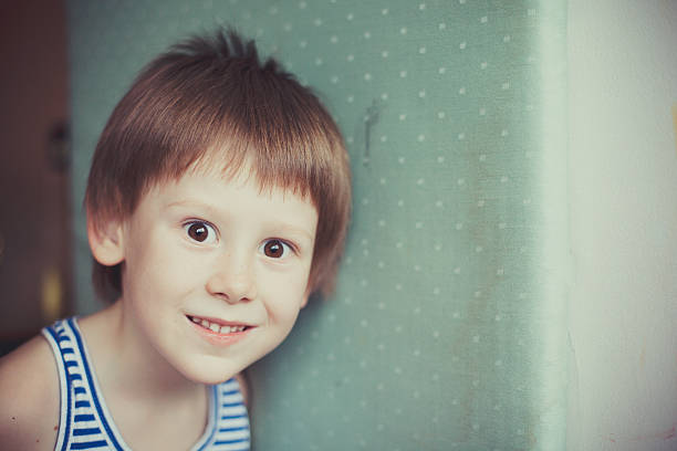 Smiling Young Boy stock photo