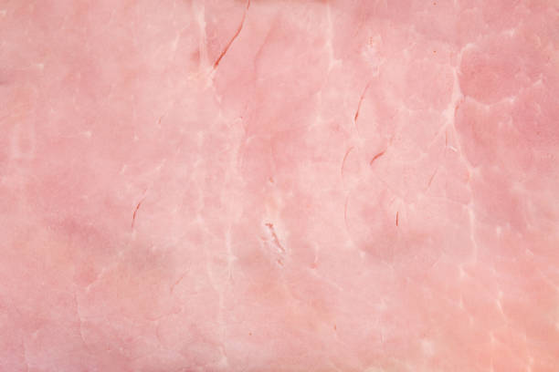 smoked pork fillet pink texture background stock photo