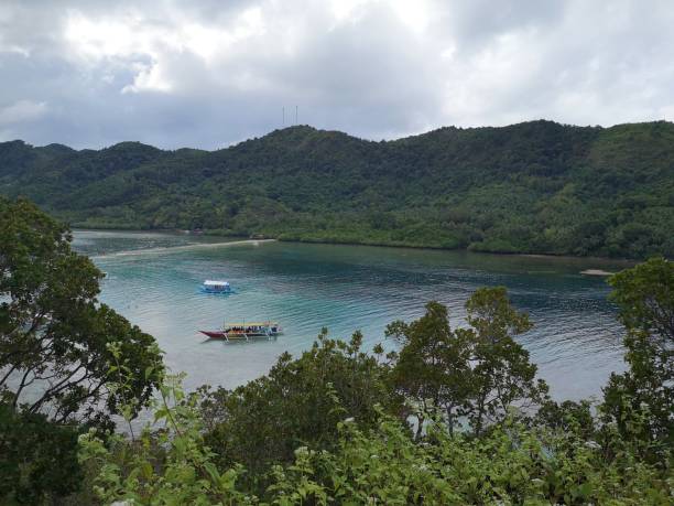 yılan adası, el nido, palawan - snake island stok fotoğraflar ve resimler