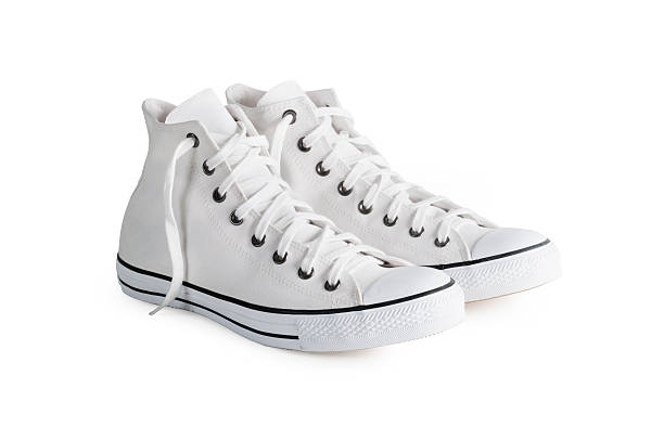 Sneakers with clipping path stock photo