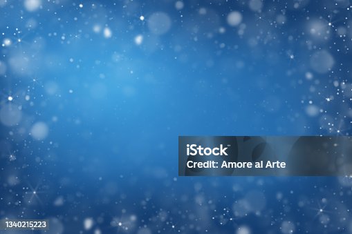 istock snow christmas magic lights background with copy space 1340215223