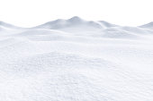istock Snow hills isolated on white background 1186875471